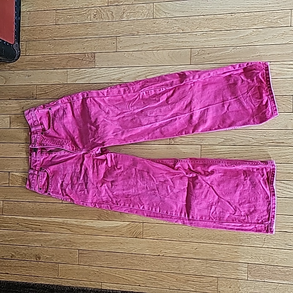 BDG Urban Outfitters High and Wide Pink Jeans sz 24